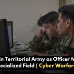 Join TA officer Cyber Warfare