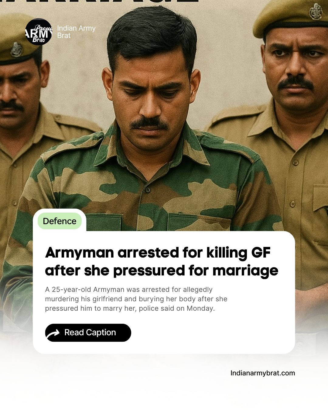 Armyman Arrested